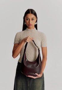 Brie Leon Everyday Croissant Bag Chocolate