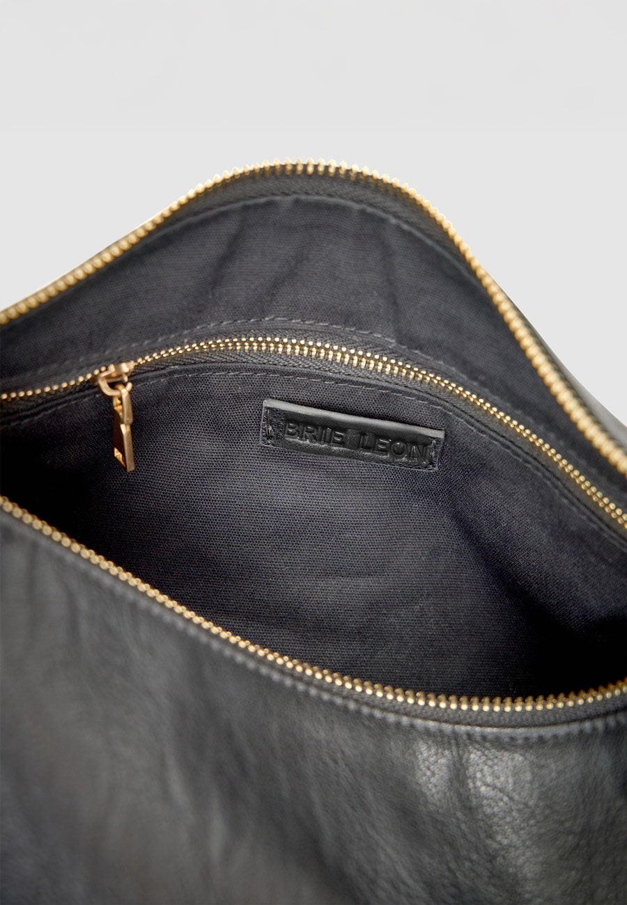 Brie Leon Organica Hobo Bag Black