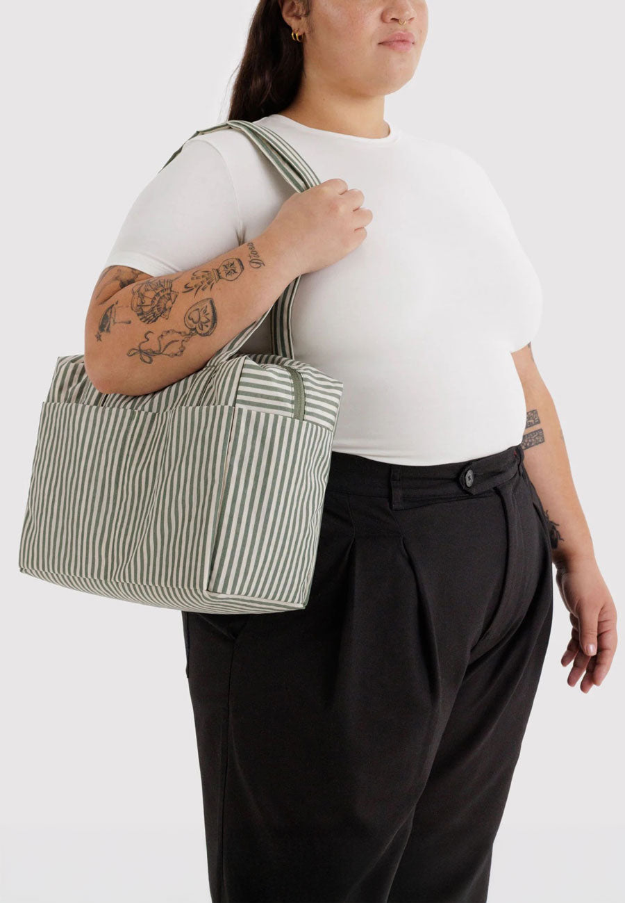 Baggu Everyday Cloud Bag Sage Stripe