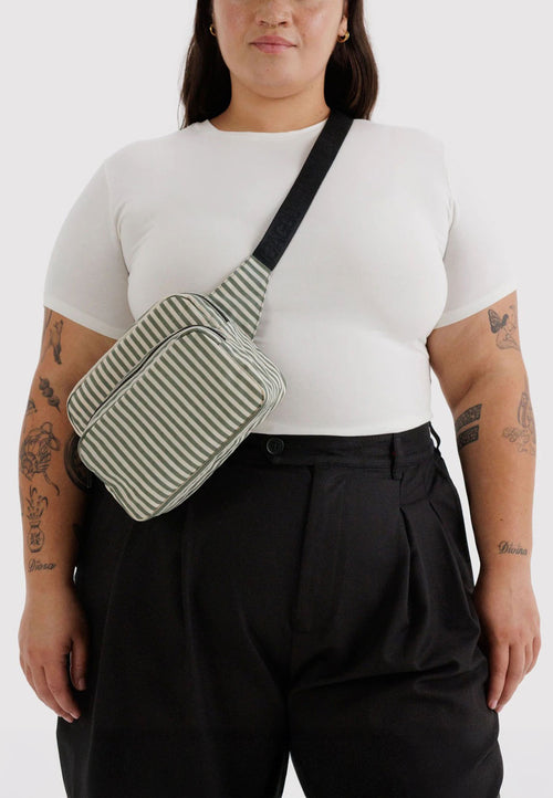 Baggu Fanny Pack Sage Stripe