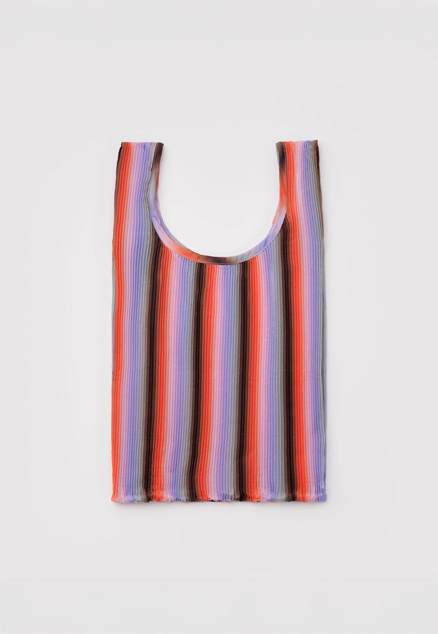 Baggu Pleated Baggu Gradient Stripe Poppy &Lilac