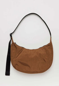 Baggu Medium Nylon Crescent Bag Brown
