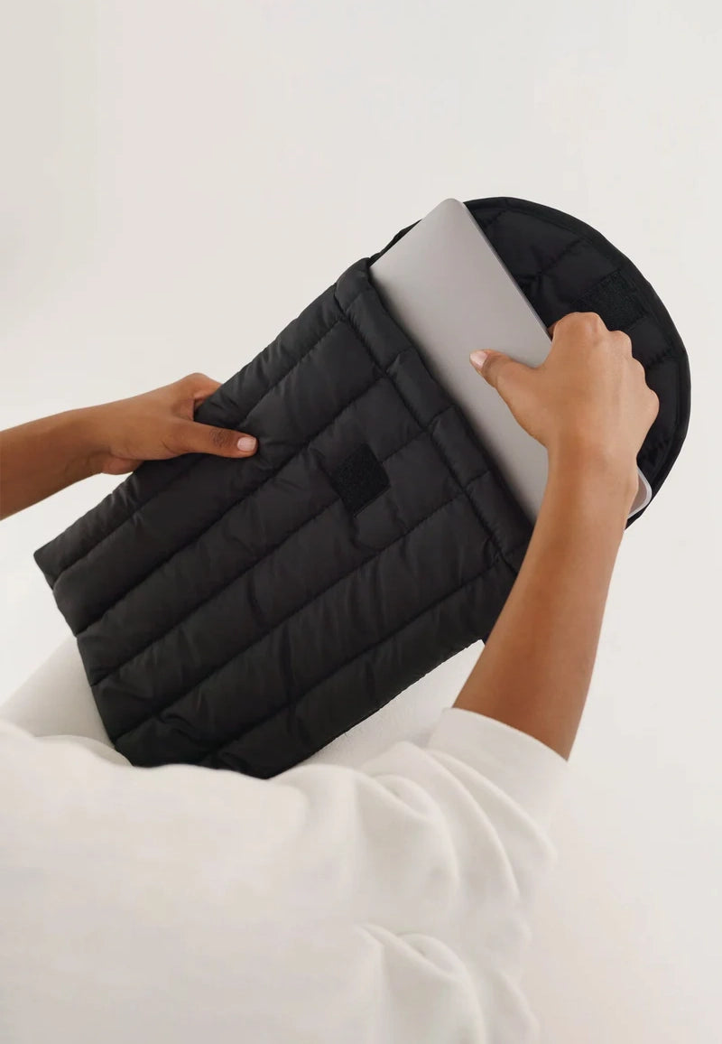 Baggu Puffy Laptop Sleeve Black 16"