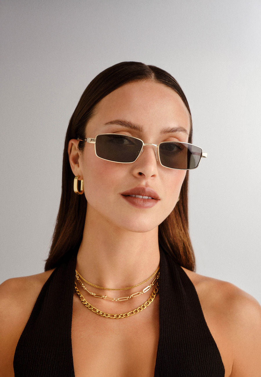 Le Specs Bizarro Bright Gold/ Clear