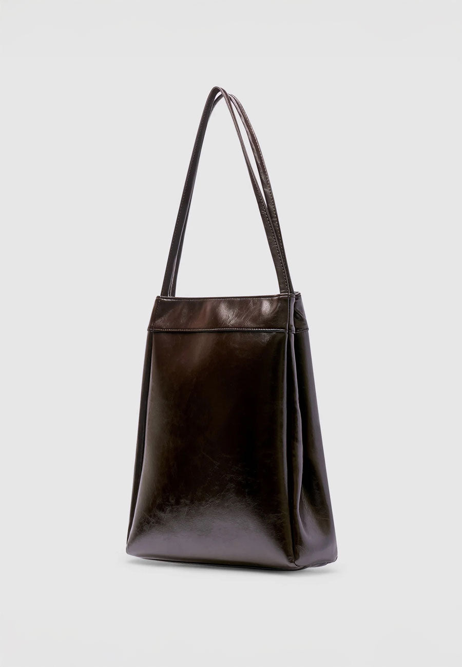 Brie Leon Harper Tote Burnt Coffee