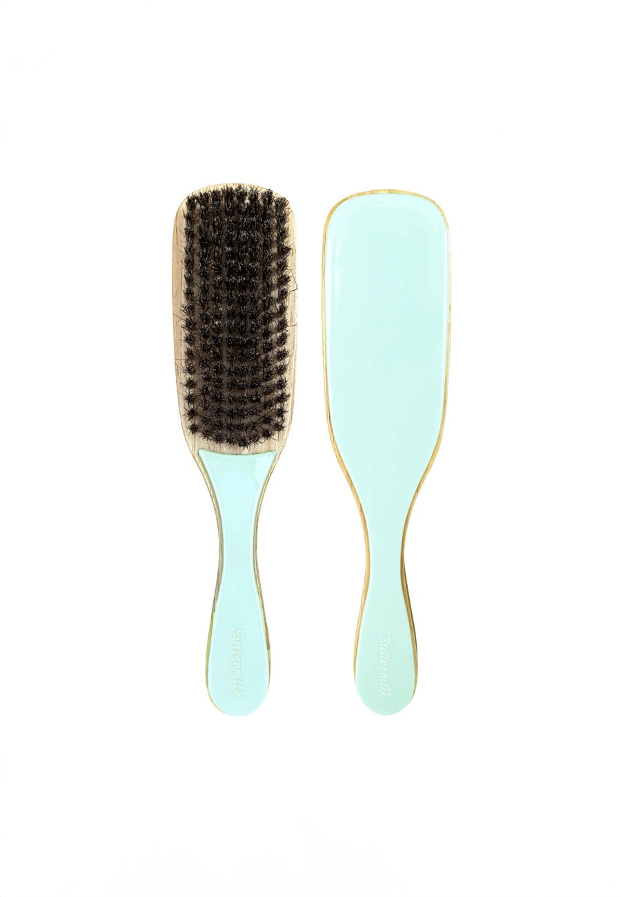 Buttermilk Accessories Benny Boar Bristle Brush Honeydew