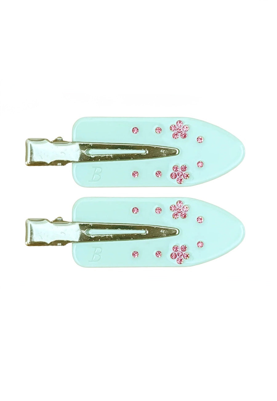 Buttermilk Accessories Maddie Creaseless Clips 2 Pack Honeydew