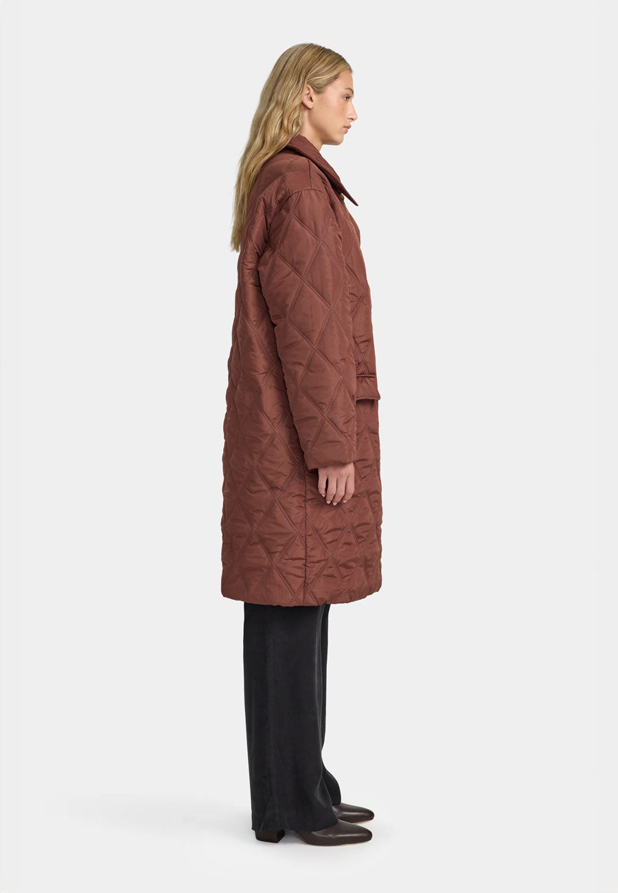 Uncommon Jacket Ownley Cara Quilted Jacket Milk Chocolate – Uncommon