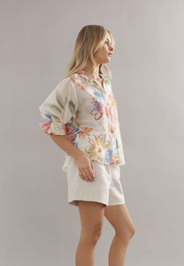 Caitlin Crisp Soho Blouse Tea Party Floral