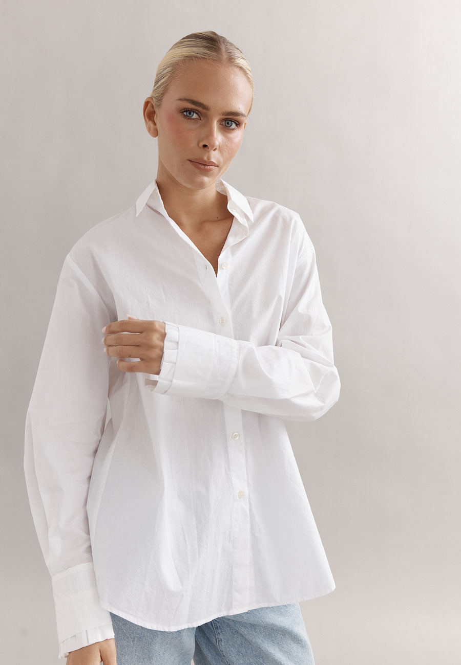 Caitlin Crisp Vienna Shirt White Poplin