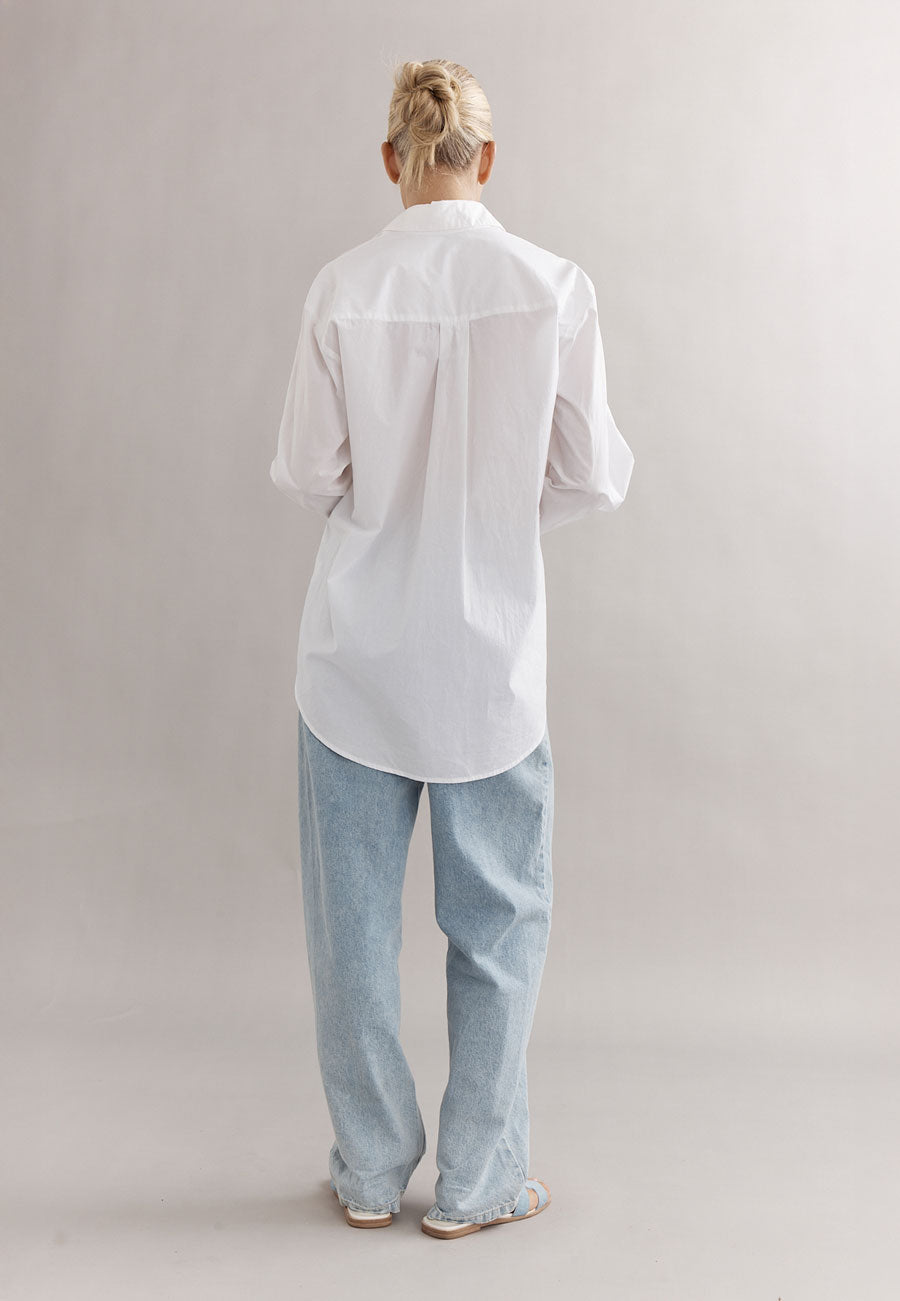 Caitlin Crisp Vienna Shirt White Poplin