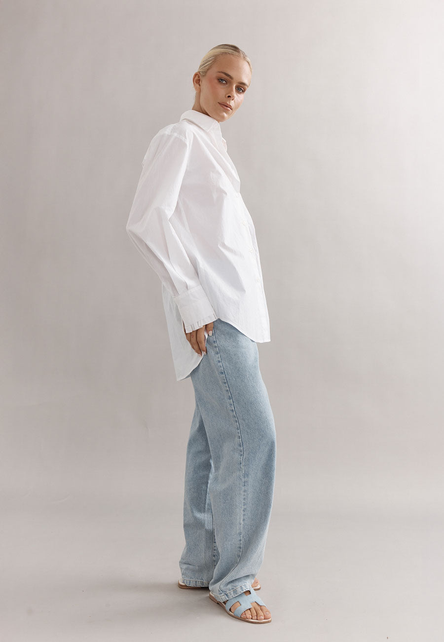 Caitlin Crisp Vienna Shirt White Poplin