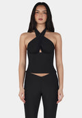 Ownley Chelsea Halter Top Black