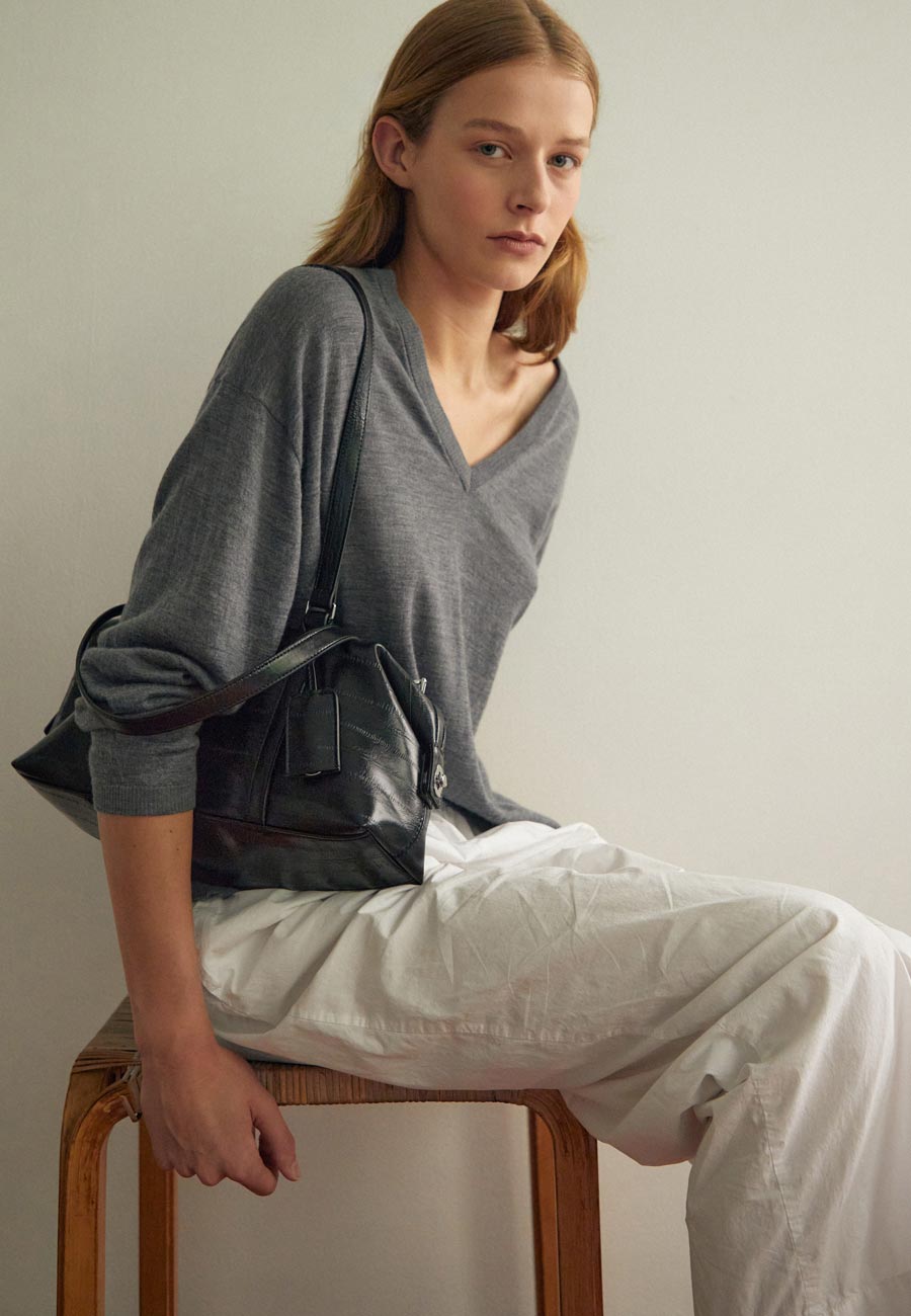 Brie Leon Chelsea Shoulder Bag Ink
