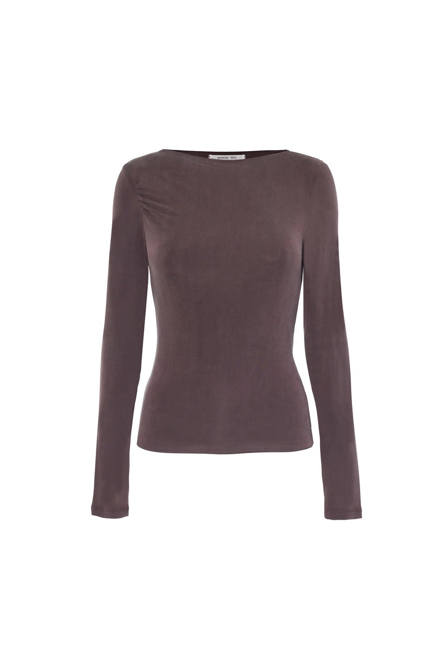 Peachy Den Kylie Long Sleeve Chocolate