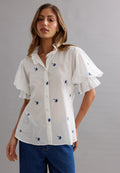Caitlin Crisp Soho Blouse Bluebell Voile