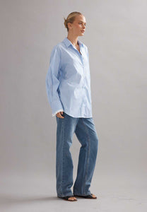 Caitlin Crisp Vienna Shirt Blue Stripe