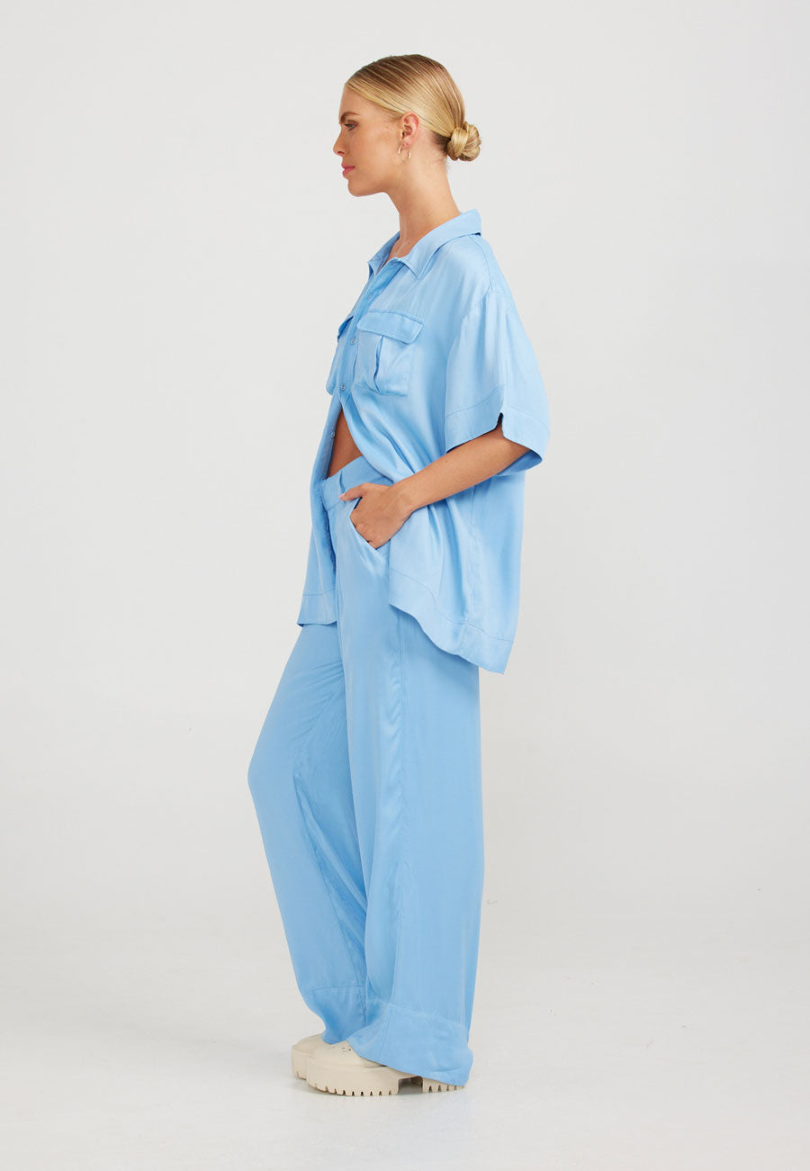 Charlie Holiday Blake Trouser Pale Blue