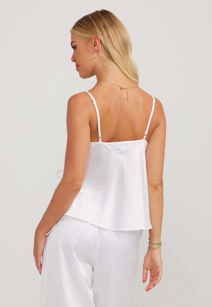 Charlie Holiday Christabel Top White