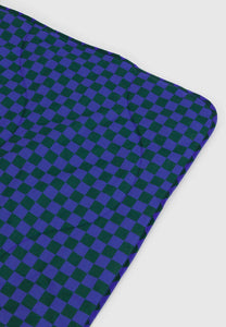 Baggu Puffy Picnic Blanket Iris Green Check