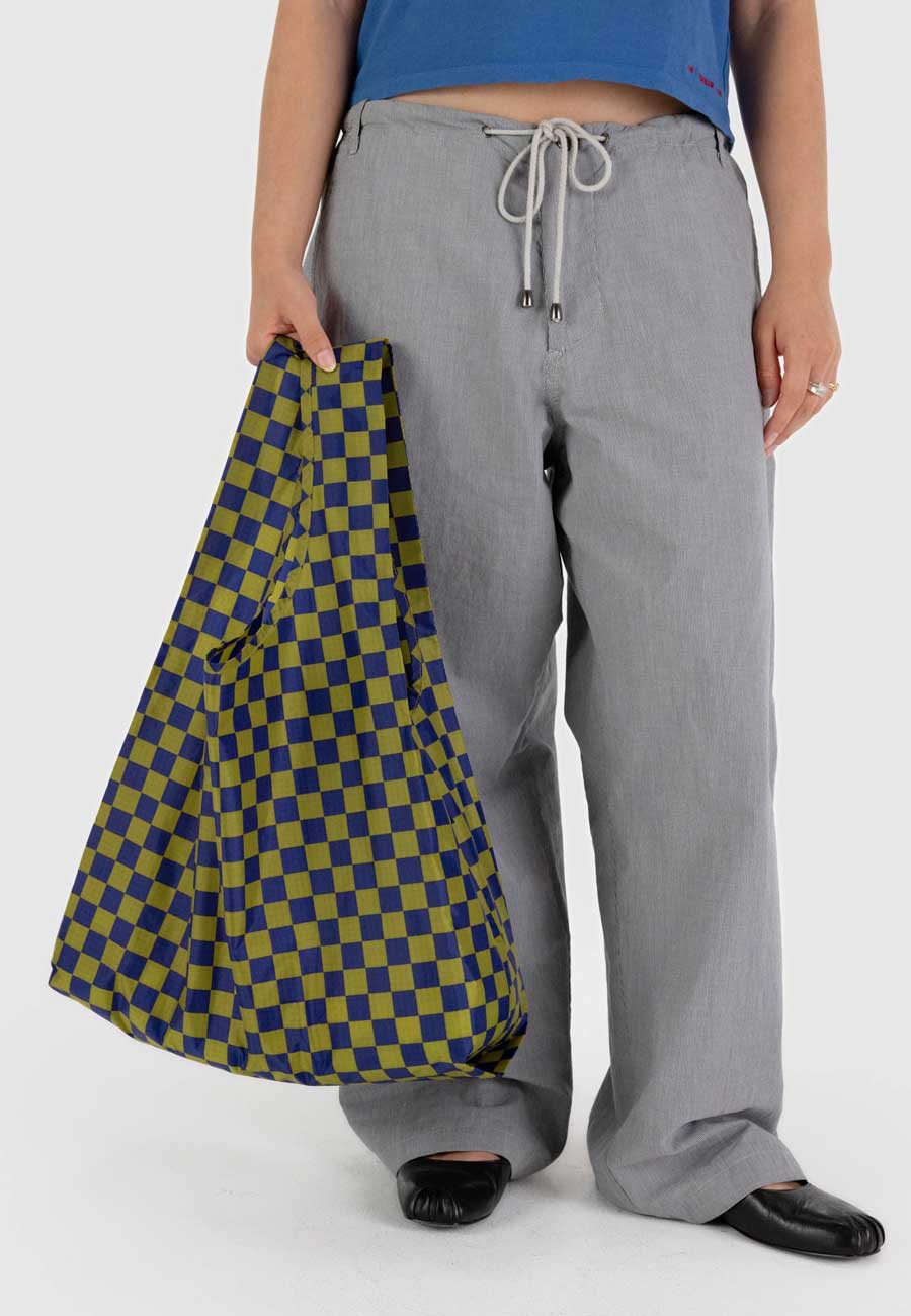 Baggu Standard Baggu Pear Navy Check