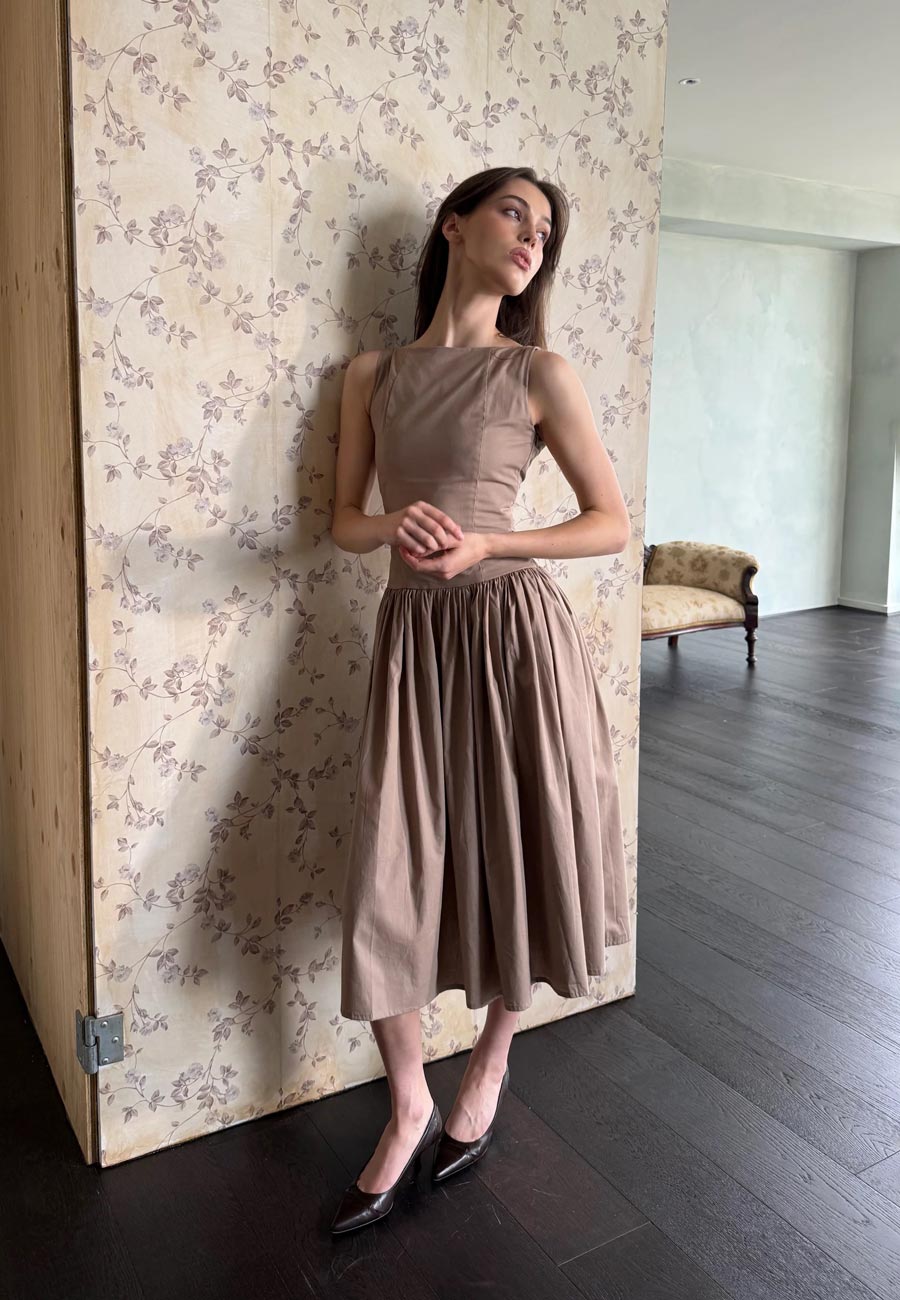 Chulle Bri Dress Mushroom