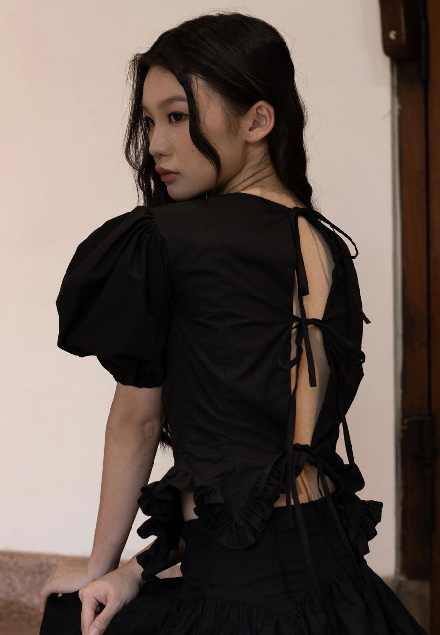 Chulle Koni Top Black