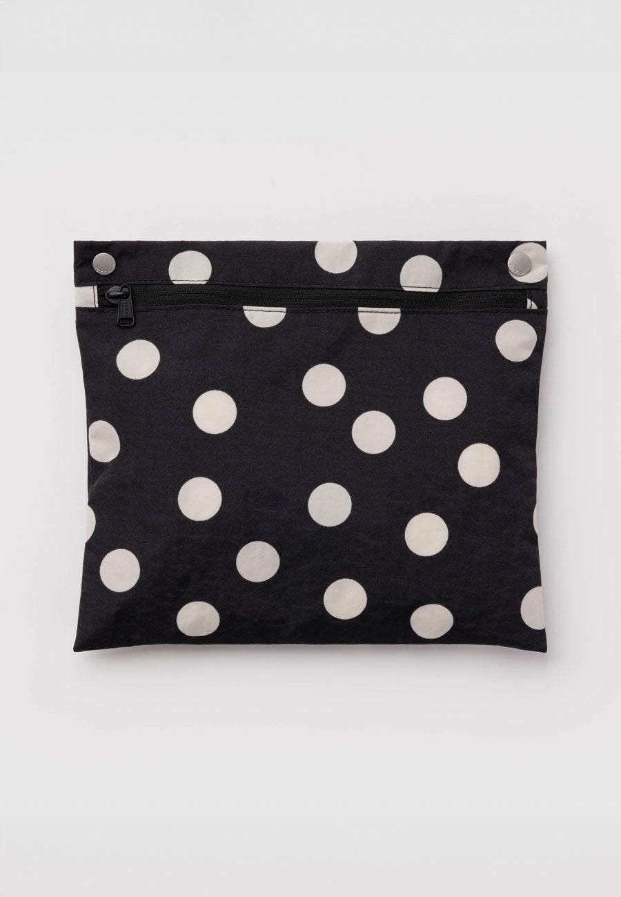 Baggu Cloud Carry-On Black and Cream Polka Dot PRE-ORDER