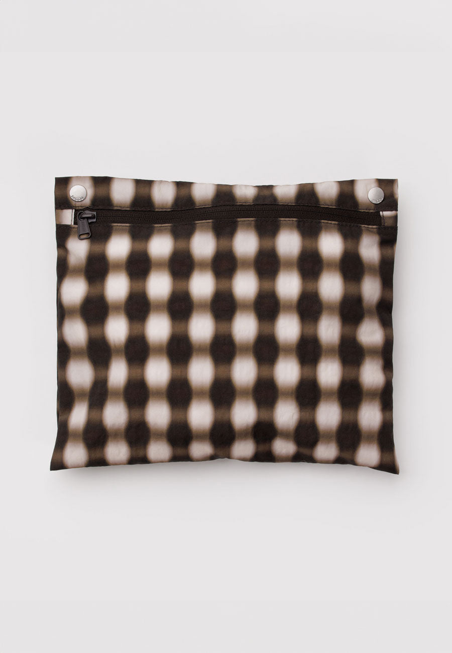 Baggu Cloud Carry-On  Blurred Gingham Brown