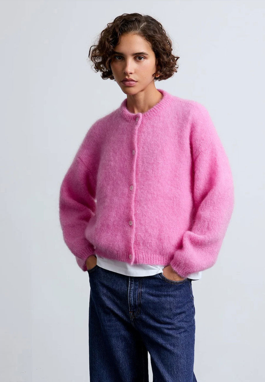 Surprise Olivia Mohair Cardigan Rose