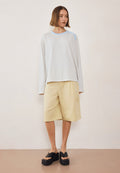 Commonplace Essentials Wave LS Tee Wave Stripe