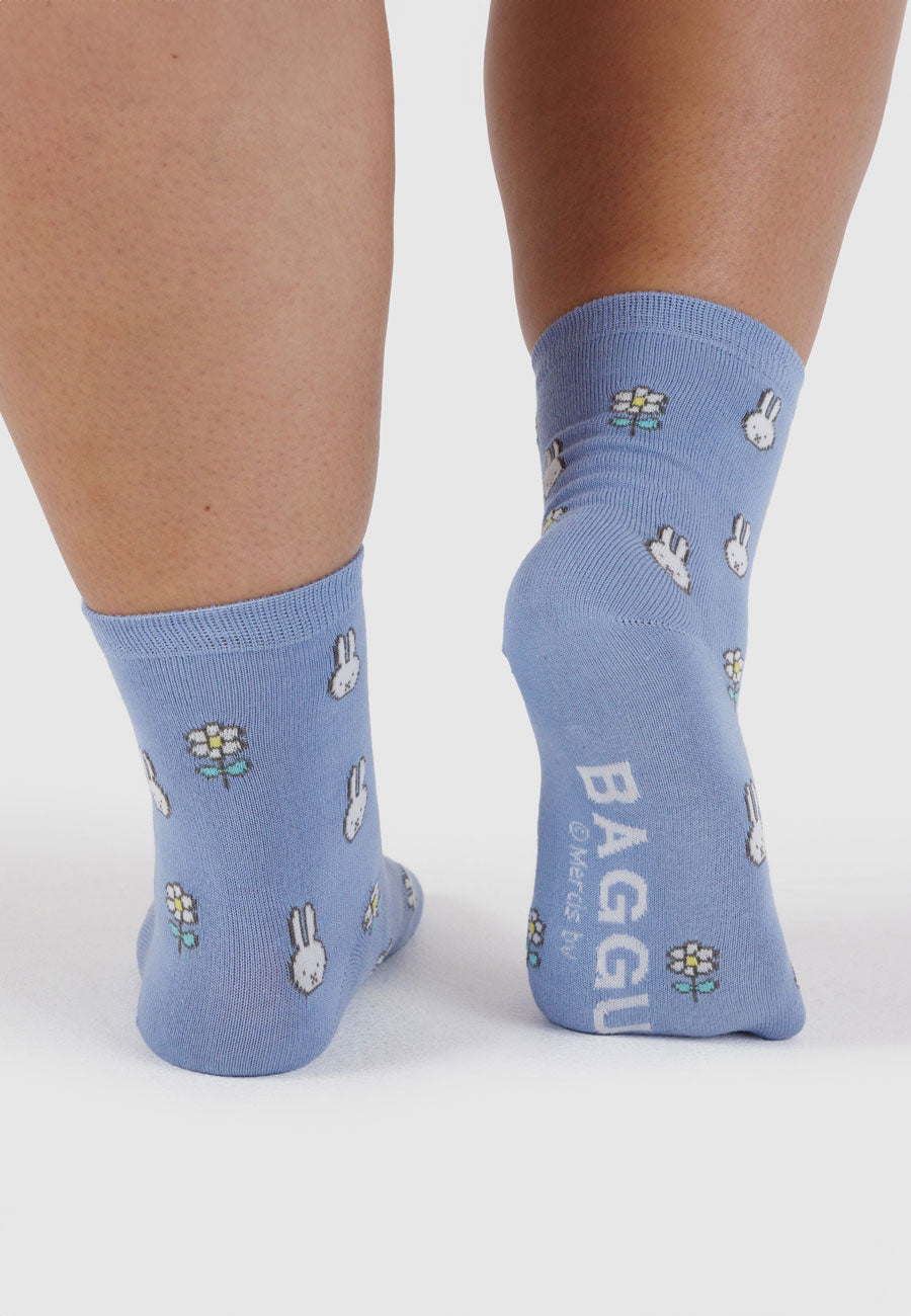 Baggu Crew Sock Miffy Blue
