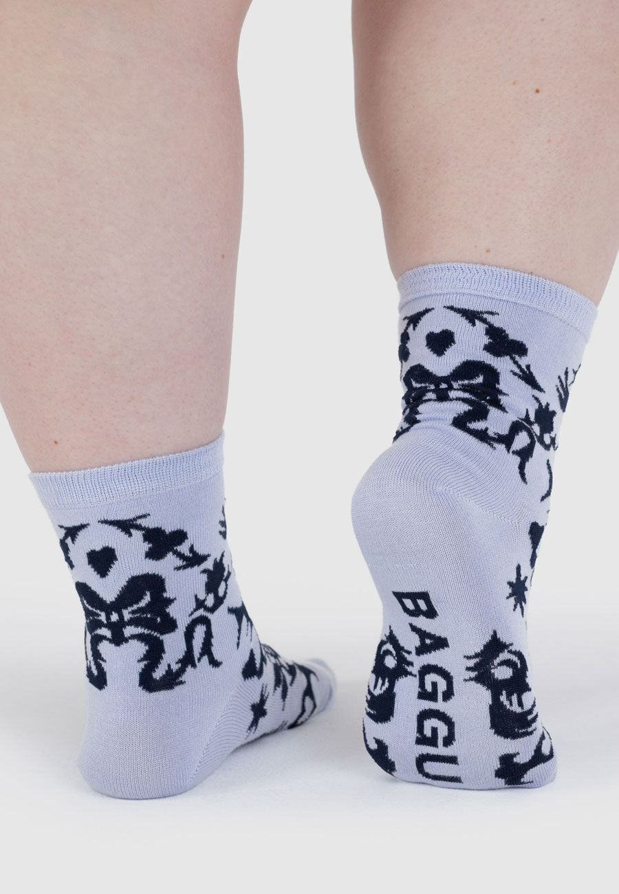 Baggu Crew Sock Western Cut-Out