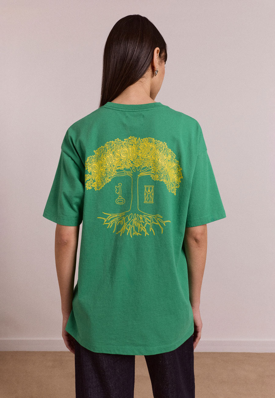 Damson Madder Daily Rituals Graphic Tee Green