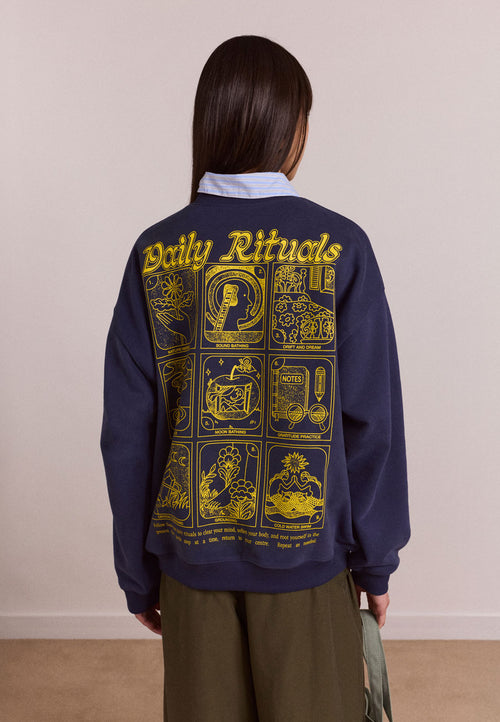 Damson Madder Daily Rituals Sweat Navy