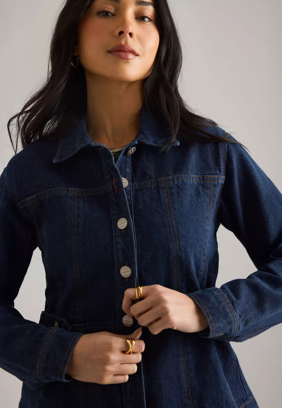 Damson Madder Darbie Shirt Engineer Raw Wash