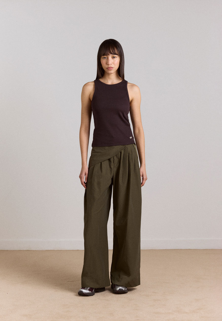 Damson Madder Fabia Trouser Khaki