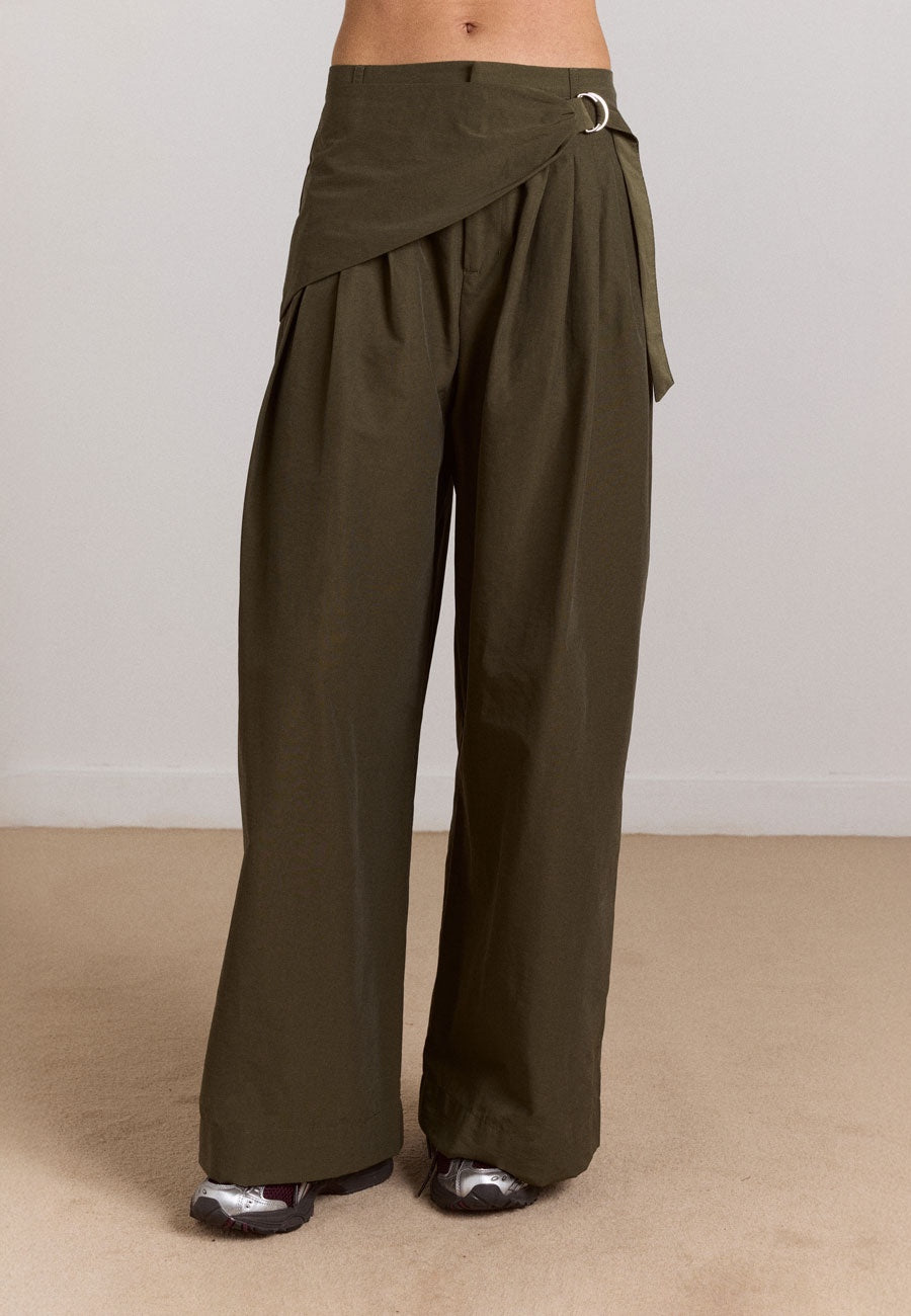 Damson Madder Fabia Trouser Khaki