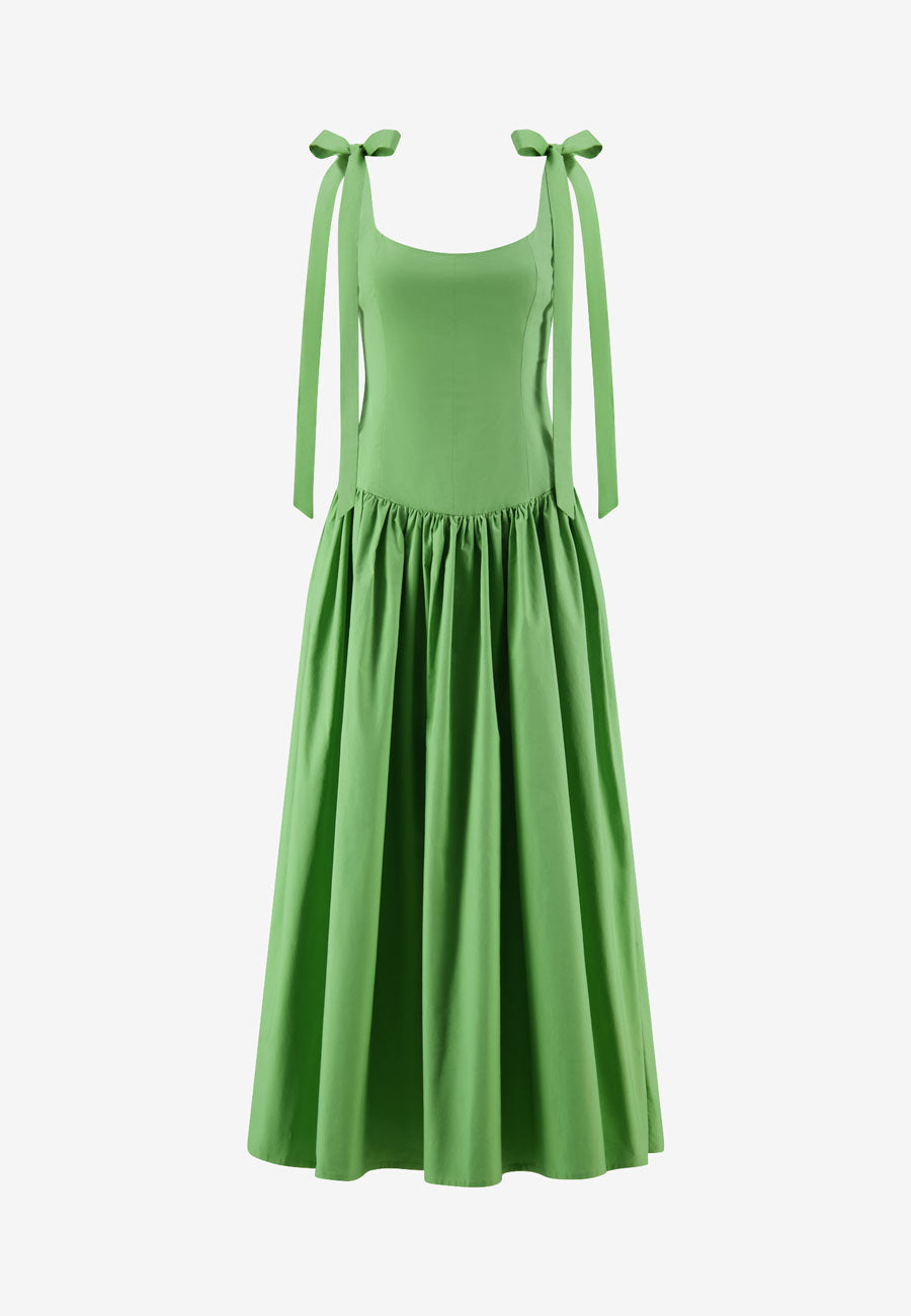 Caitlin Crisp Daisychain Dress Spring Green