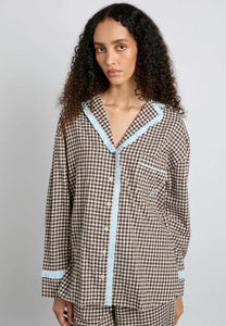 Damson Madder Antonia PJ Set Brown Gingham