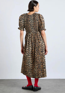 Damson Madder Bluebelle Midi Dress Leopard