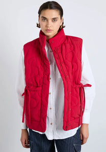 Damson Madder Celeste Gilet Chilli Red