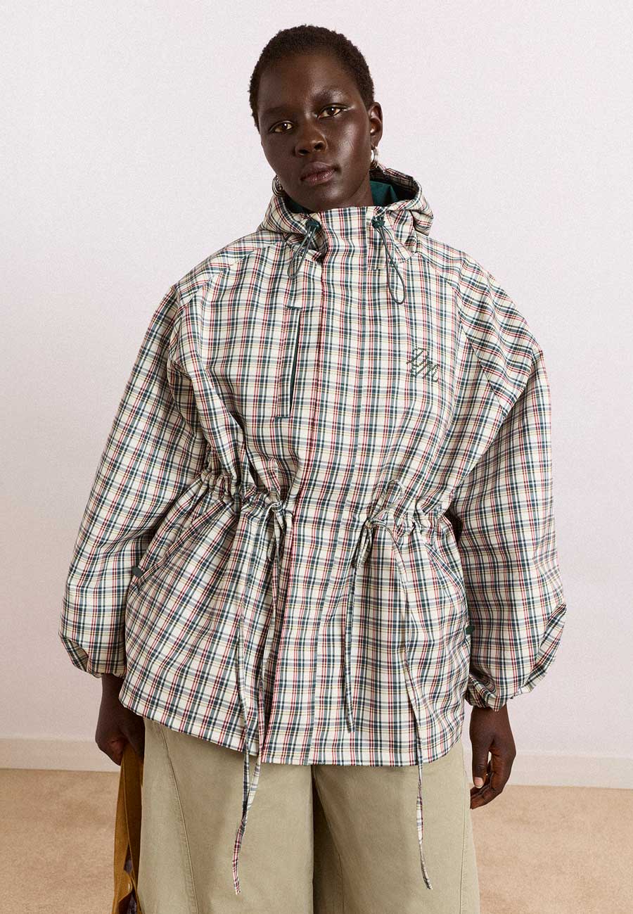 Damson Madder Liu Raincoat Elderberry Check