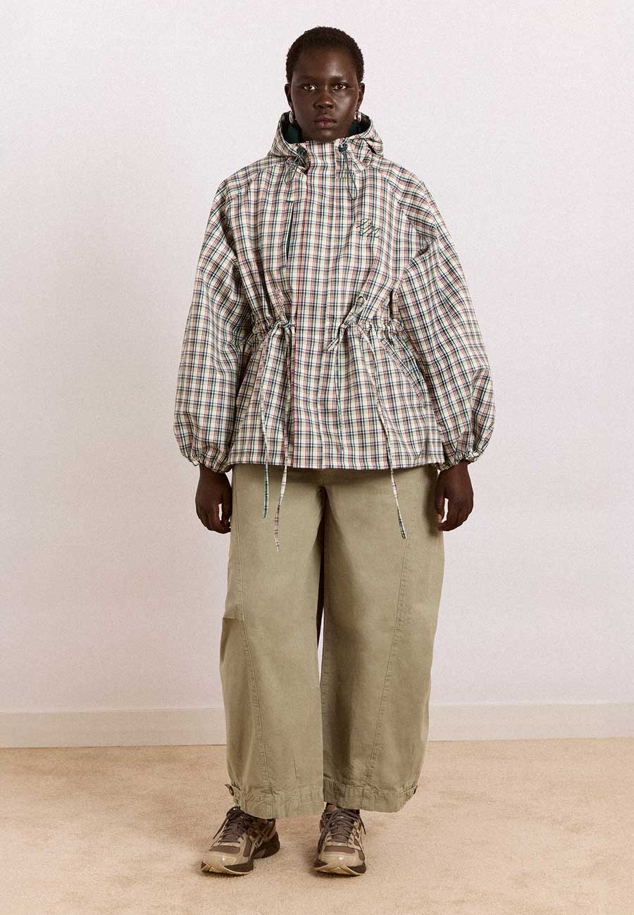 Damson Madder Liu Raincoat Elderberry Check