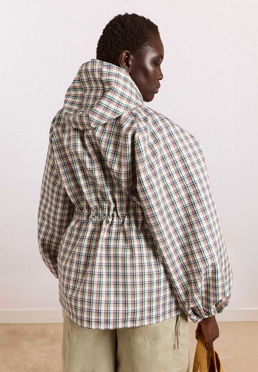 Damson Madder Liu Raincoat Elderberry Check