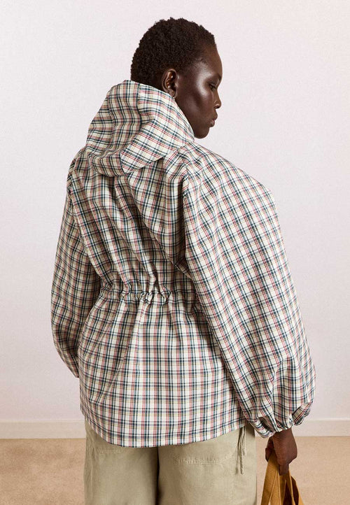 Damson Madder Liu Raincoat Elderberry Check