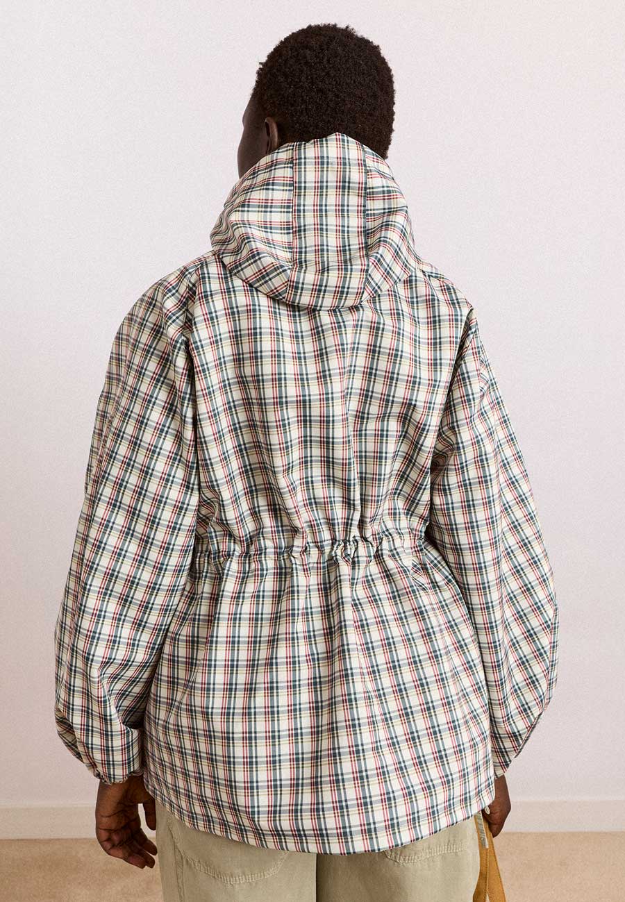 Damson Madder Liu Raincoat Elderberry Check