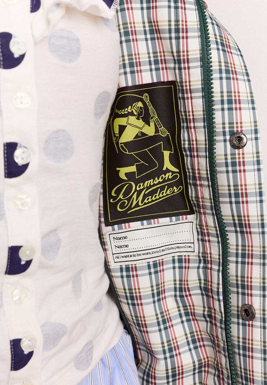 Damson Madder Liu Raincoat Elderberry Check