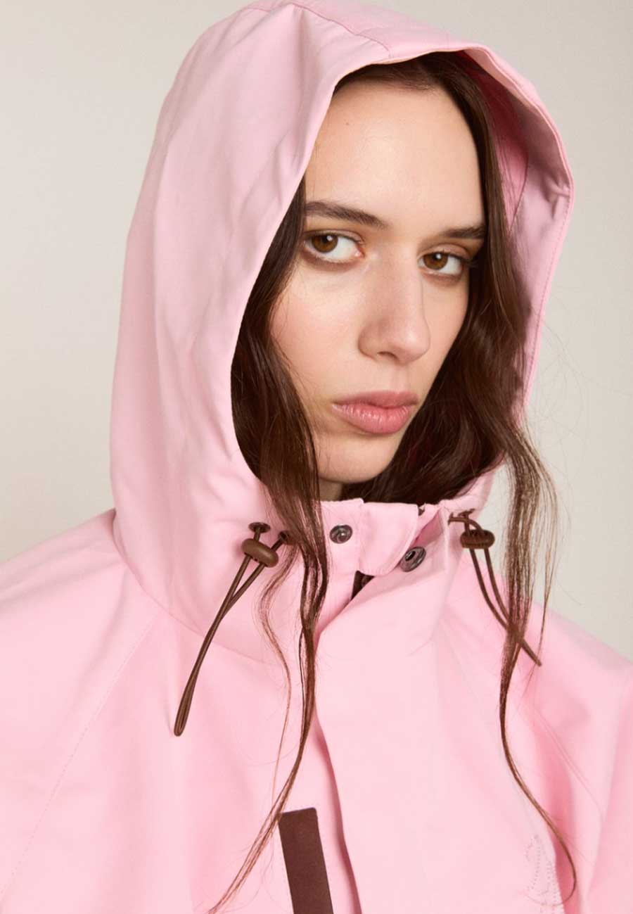 Damson Madder Liu Raincoat Pink