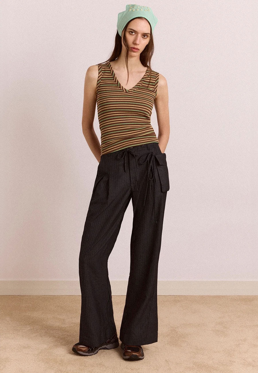 Damson Madder Tatianna Trouser Pinstripe